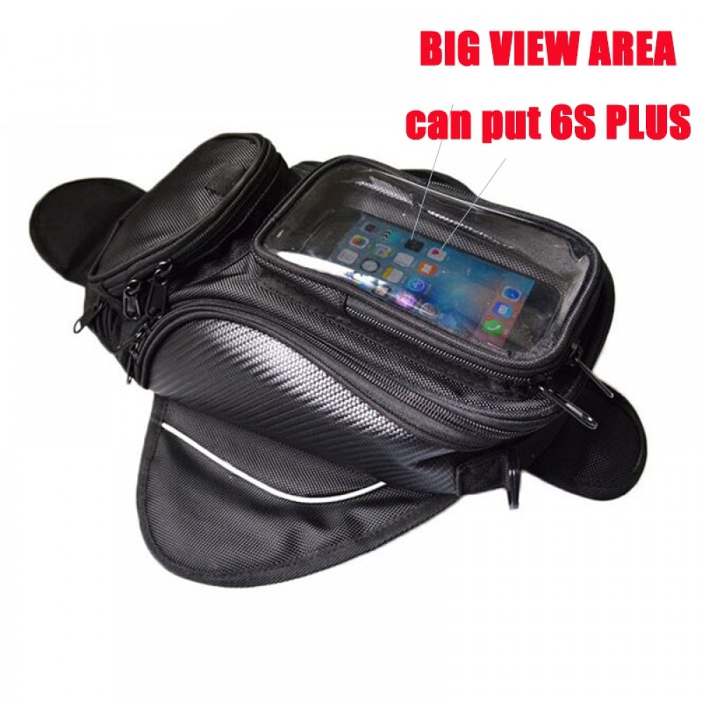 Motorcycle tank bag Oil Fuel Bag Magnetic moto saddle luggage GPS Phone Bag Bigger Window suitcase For iphone Samsung