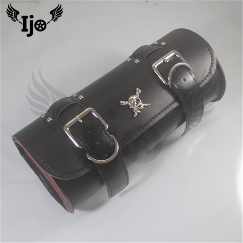 hot black motorcycle tool bag universal brand accessories skull motorbike head bag for honda suzuki yamaha harley moto tail bags