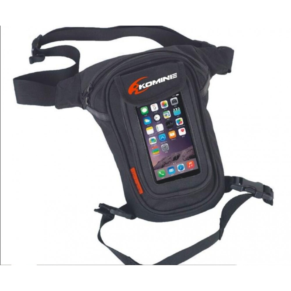 2018 New Komine Motorcycle Messenger Riding Hip Bum Waist Pack Drop Leg Cross Over Bag Outdoor Bike Cycling Bag Phone bag