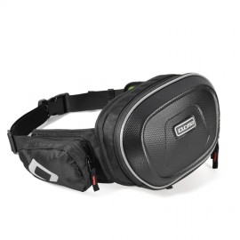 Bike Motorcycle Outdoor Travel Sport Unisex Black Adjustable Strap Waist Bag Backpack