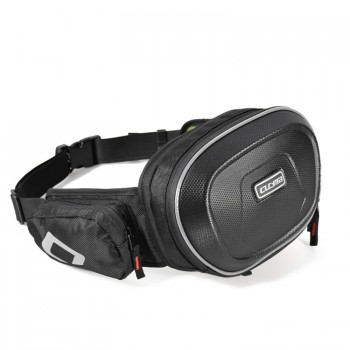 Bike Motorcycle Outdoor Travel Sport Unisex Black Adjustable Strap Waist Bag Backpack
