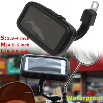 Mofaner Waterproof Bicycle Phone Holder Motorcycle Phone GPS Bag Handle Bar Mount Holder 3.5 To 5.5 Inch Universal