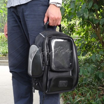 Komine SA-051 10.5L Motorcycle Tank Bag HandBag Black Travel Luggage Tool Bags for Harley Touring Honda Yamaha Suzuki Kawasaki