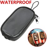 Mofaner Universal Black Motorcycle Tank Bags Magnetic Gas Tank Clear For Cell Phone Case Holder Mount