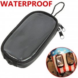 Mofaner Universal Black Motorcycle Tank Bags Magnetic Gas Tank Clear For Cell Phone Case Holder Mount