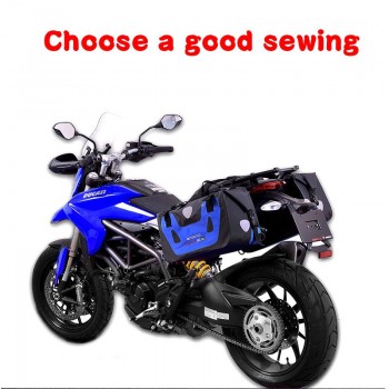 Universal 1 Pairs Green Motorcycle PVC Water Proof Saddle Bag Luggage Storage Outdoor Travelling Bag Large Capacity For Ducati