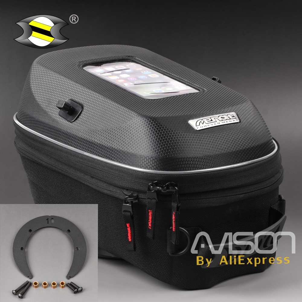 Motorcycle Black Tank Bags Fit for Suzuki DL 650 V-Strom 04- 11 Oil Fuel Tank Bags Seat Tail Pack Genuine MEMAT