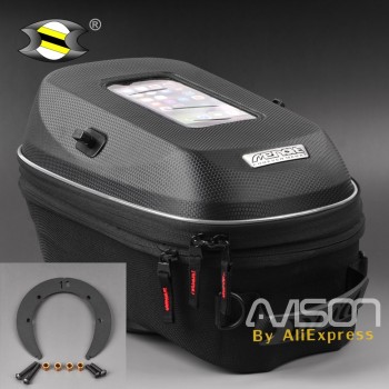 Motorcycle Black Tank Bags Fit for Suzuki DL 650 V-Strom 04- 11 Oil Fuel Tank Bags Seat Tail Pack Genuine MEMAT