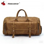 Motorcycle Bag Travel Bag Large Capacity Luggage Bags Full Grain Cow Leather Handbag Retro Vintage Shoulder Messenger Bag