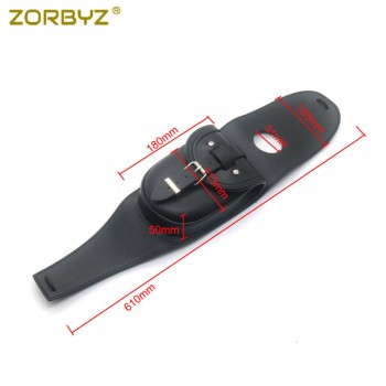 ZORBYZ Motorcycle Black Faux Leather 4.5 Gallons Tank Cap Cover Panel Bag For Harley Sportster XL883 1200