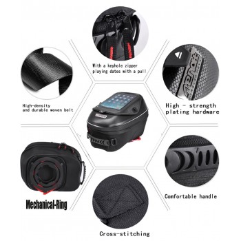 For BMW R 1200 GS/1200 RT/1200 R/BMW G 650 GS/BMW S 1000 RR/1000 R/BMW R NINE T Oil Fuel Tank Bag Waterproof Racing Package Bags