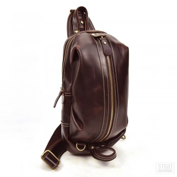 Motorcycle Bags Full Grain Cow Leather Men Chest Bag Vintage Crossbody Bags Retro Vintage Shoulder Messenger Luggage Bag