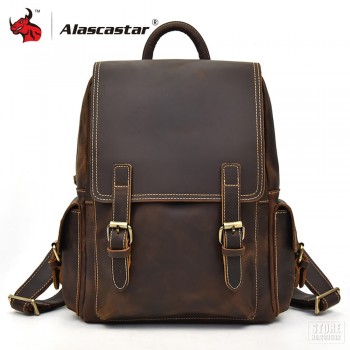 Motorcycle Bag Motorcycle Saddle Bag Full Grain Cow Leather Large Capacity Retro Vintage Men Travel Bag School Luggage Bag