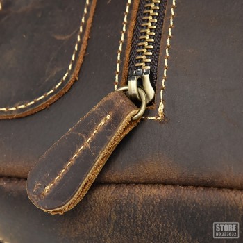 Motorcycle Bag Motorcycle Saddle Bag Full Grain Cow Leather Large Capacity Retro Vintage Men Travel Bag School Luggage Bag