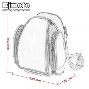 BJMOTO NEW Saddle Bags Motorcycle Bag Waterproof Moto Tank Bag Hot High Quality Motocicleta Racing Oil Tank Tail Bags