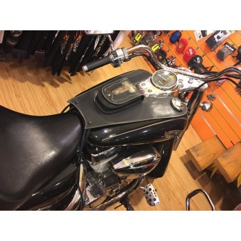 Leather Gas Tank Bag Cover Pad With Pouch For Honda Shadow 750 04-11 C2 C4 RC50