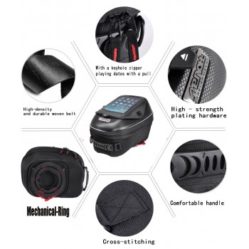 MENAT Motorcycle Oil Fuel Tank Bag Waterproof Racing Package Bags for Suzuki GSR600/GSXR750/GSX650F/GSX1250F