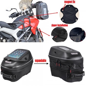 Motorcycle Expandable Magnet and Tanklock  Tank Bag Racing Backpack for Benelli BN600/899 K / Tre 1130 K