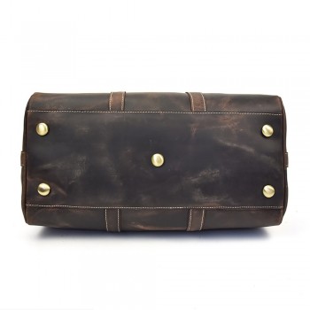 Motorcycle Bags Travel Bag Men Large Capacity Full Grain Cow Leather Retro Vintage Handbag Luggage Bags