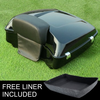 Motorcycle Chopped Tour Pak Backrest Pad amp; Mount Rack For Harley Touring Models Road Electra Street Glide 14-18