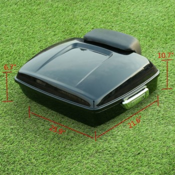 Motorcycle Chopped Tour Pak Backrest Pad amp; Mount Rack For Harley Touring Models Road Electra Street Glide 14-18