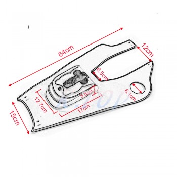PU Leather Right Tank Cap Panel Cover Bag For Honda Shadow VT750 C2 C4 RC50 2004-2011 Motorcycle