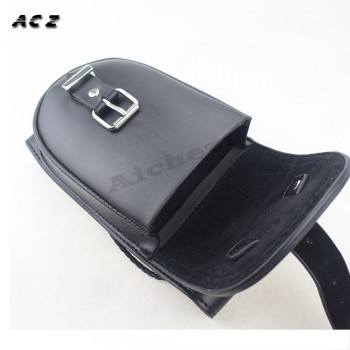 ACZ Motorcycle Waterproof PU Leather Tank Bag Fuel Gas Oil Tank Chap Cover Panel Bag For Harley Sportster XL 883 1200