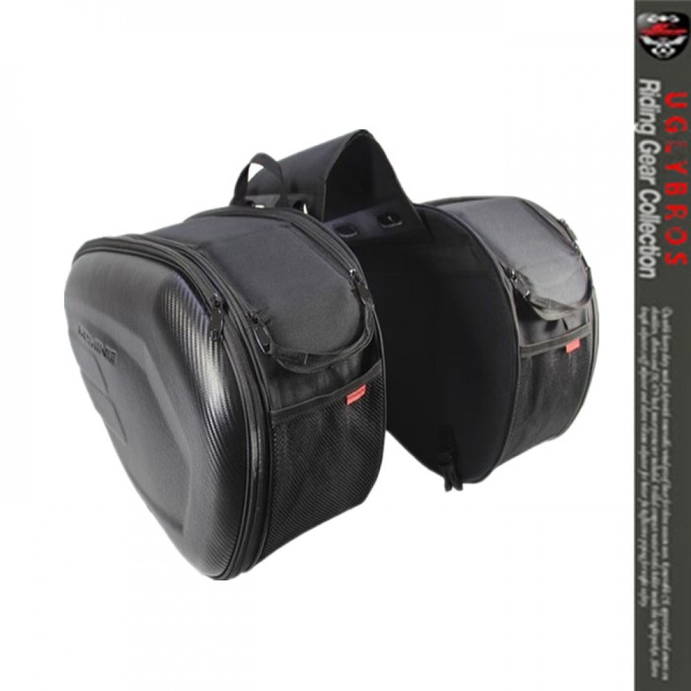 Free Shipping wholesale retail Sa212 Saddle Bag / Motorcycle Side Helmet Riding Travel Bags + Rain Cover One Pair