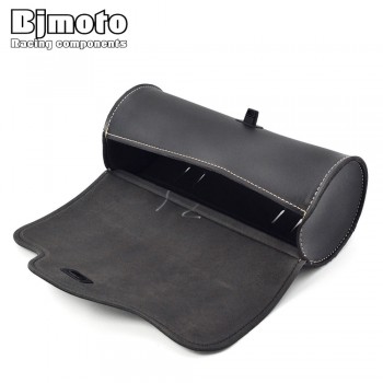 BAG-011-BK  Motorcycle Saddle Bags Fork Tool Bag Luggage Handlebar Bag Tail Bags Roll Shape