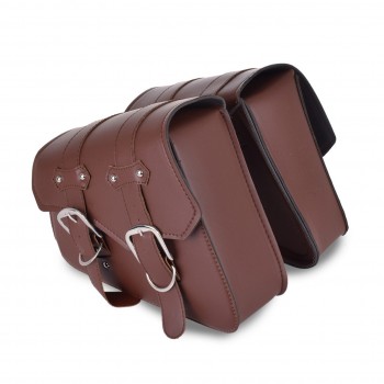 Brown Motorcycle Bag Case For Motorcycle Sacoche Bolsa Moto Bolso  Saddle Bag Side Bags Sportster Alforjas Para Moto Saddlebags