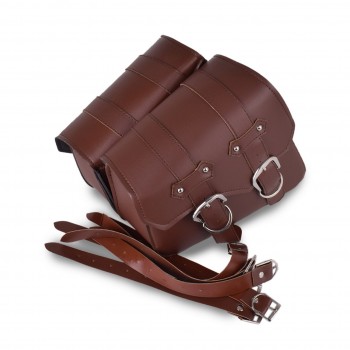 Brown Motorcycle Bag Case For Motorcycle Sacoche Bolsa Moto Bolso  Saddle Bag Side Bags Sportster Alforjas Para Moto Saddlebags