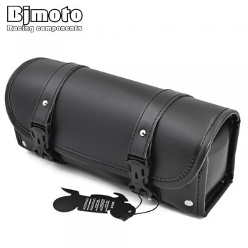 BAG-013-BK Motorcycle Front Forks Bags Sissy Bar Tool Bags Scooter Handlebar Bags Storage Tool Pouch Luggage Bag