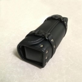 11 6/10 Front Fork SaddleBag Tool Sissy Luggage Roll Barrel Head Handlebar Saddle Bag for Harley Honda Yamaha Kawasaki Cruisers