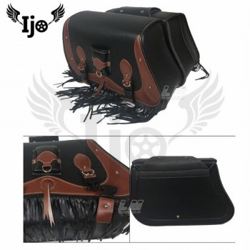 motorbike saddlebag retro Motorcycle Bag for kawasaki honda suzuki yamaha universal leather saddle bag tool bag side bag