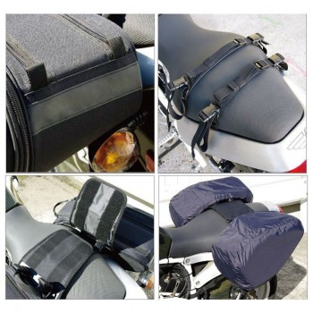 Promotion deal Motorcycle Saddle bag Saddlebags luggage Suitcase Motorbike Rear Seat Bag Saddle Bag with Waterproof Cover SA212