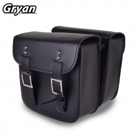 29*12*30cm PU Leather Motorcycle Handlebar Sissy Bar Saddlebag Saddle Tool bag For Harley Honda Yamaha Suzuki Saddle Luggage Bag
