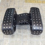 Motorcycle saddlebags Kit Knight Rider motorcycle side Luggage saddle bag PU Leather Black Goods Saddle bags
