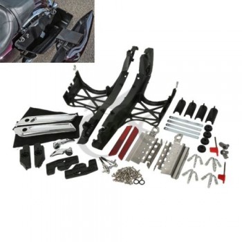 TCMT Motorcycle One Set Saddlebag Latch Lids Hardware Covers For Harley Touring Road King Electra Street Glide FLT FLH 14-18 17