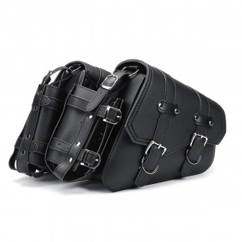 2pcs Universal PU Leather Motorcycle Saddlebag for Harley Sportster for Honda for Suzuki for Kawasaki for Yamaha