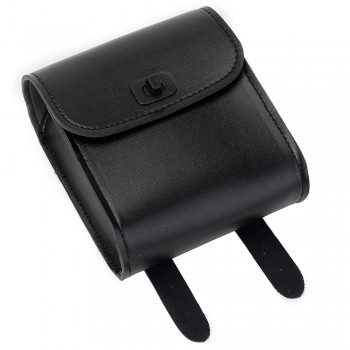 D35 Universal Motorcycle Bike Front Handlebar Tool Bag Luggage SaddleBag Black With Two Adjustable Mounting Straps Mayitr