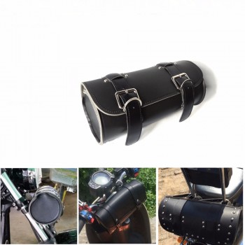 Leather Handlebar Bags Motorbike Sissy Bar Bags Side Tool Bags Front Forks Motorcycle Luggage Motorcycle Leather Bag
