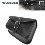 NEVERLAND Black Synthetic PU Leather Left Side Motorcycle Saddle Bags For Harley Sportster XL 883 XL 1200 Motor Saddlebag D25