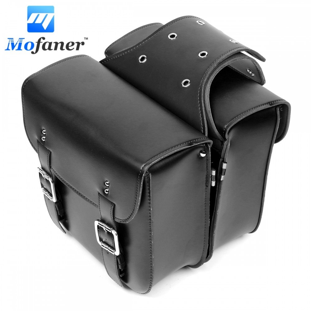 Mofaner Motorcycle SaddleBag Large Capacity Motorbike Side Bags Storage Tool For Harley For Honda
