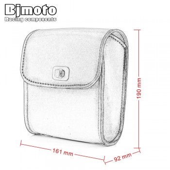 BJMOTO Universal Motorcycle Side Saddle Luggage Bag Storage Tool Pouch Bags For Harley Uamaha Honda Suzuki Motocross SaddleBag