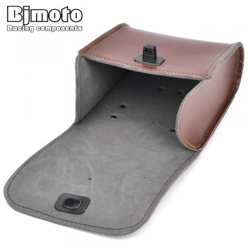 BJMOTO Universal Motorcycle Side Saddle Luggage Bag Storage Tool Pouch Bags For Harley Uamaha Honda Suzuki Motocross SaddleBag