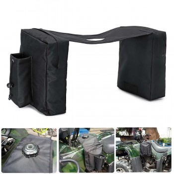 New Waterproof ATV Snowmobile Accessory Tank SaddleBag Motorcycle Saddle Bags Water Bottle Black Oxford Cloth Protective Gears