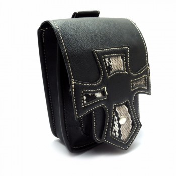 Motorcycle Waist Bag Side Bag Tool Bag PU Leather Man Waist Belt Funny Drop Belt Pouch Fanny Pack Waist bag Belt Packs
