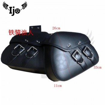 maletero moto side bag for Vespa hyosung harley softail mochila moto leather sacoche moto maletas moto saddle bag motorcycle bag
