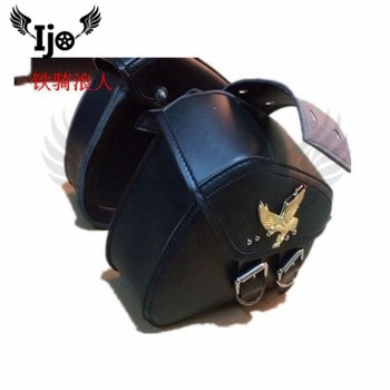 maletero moto side bag for Vespa hyosung harley softail mochila moto leather sacoche moto maletas moto saddle bag motorcycle bag
