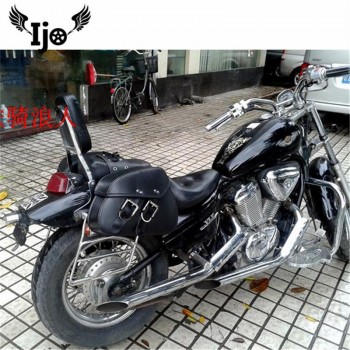 maletero moto side bag for Vespa hyosung harley softail mochila moto leather sacoche moto maletas moto saddle bag motorcycle bag